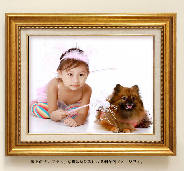 肖像画　油絵「子供と犬」